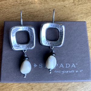 W1518 Bronzite Silpada sterling earrings